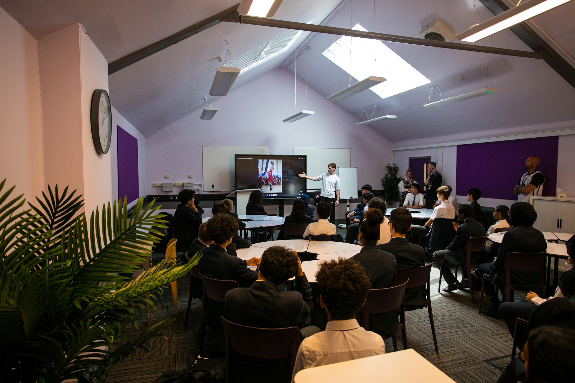 London Lions Foundation school visit assembly