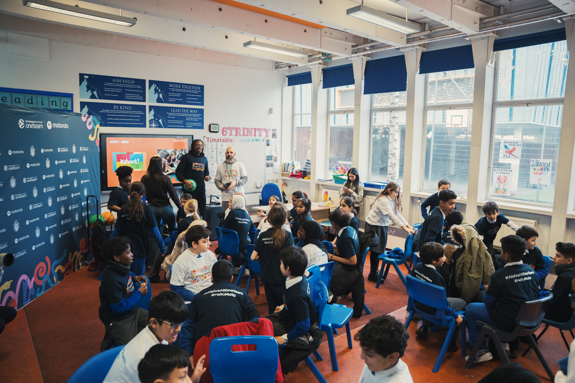 London Lions school visit