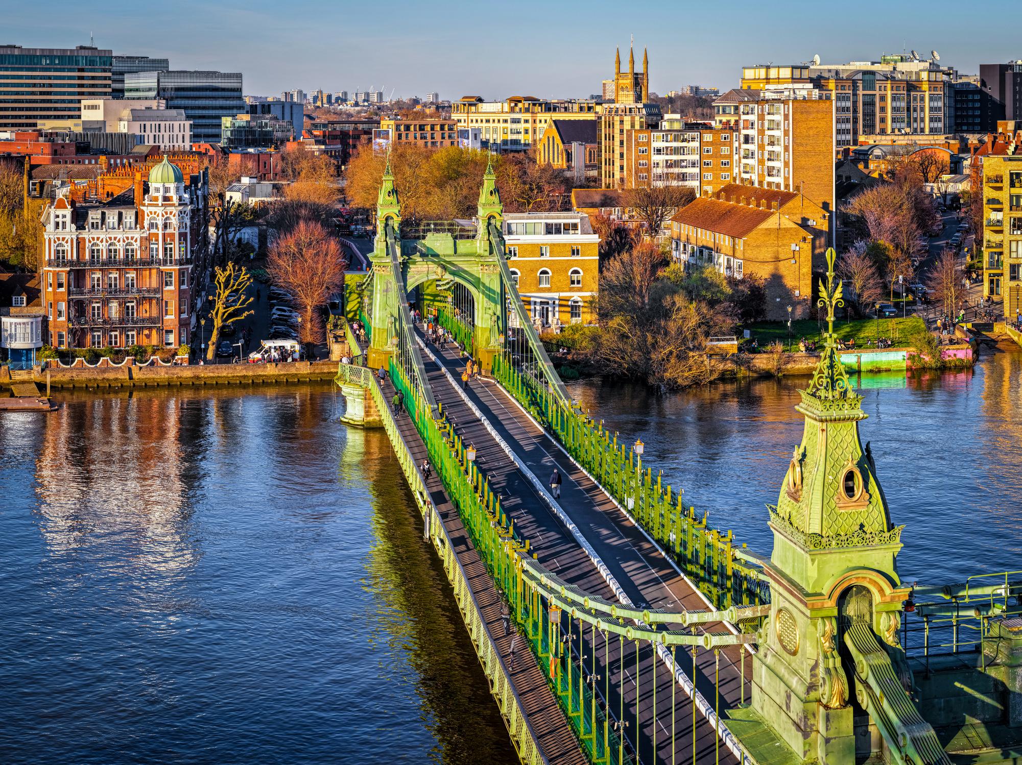 Hammersmith Bridge, West London