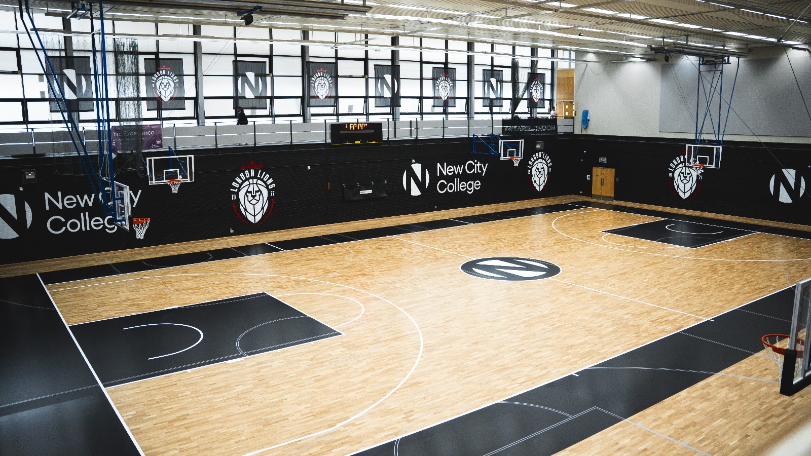 New City College Hackney sports hall, home of London Lions women's basketball
