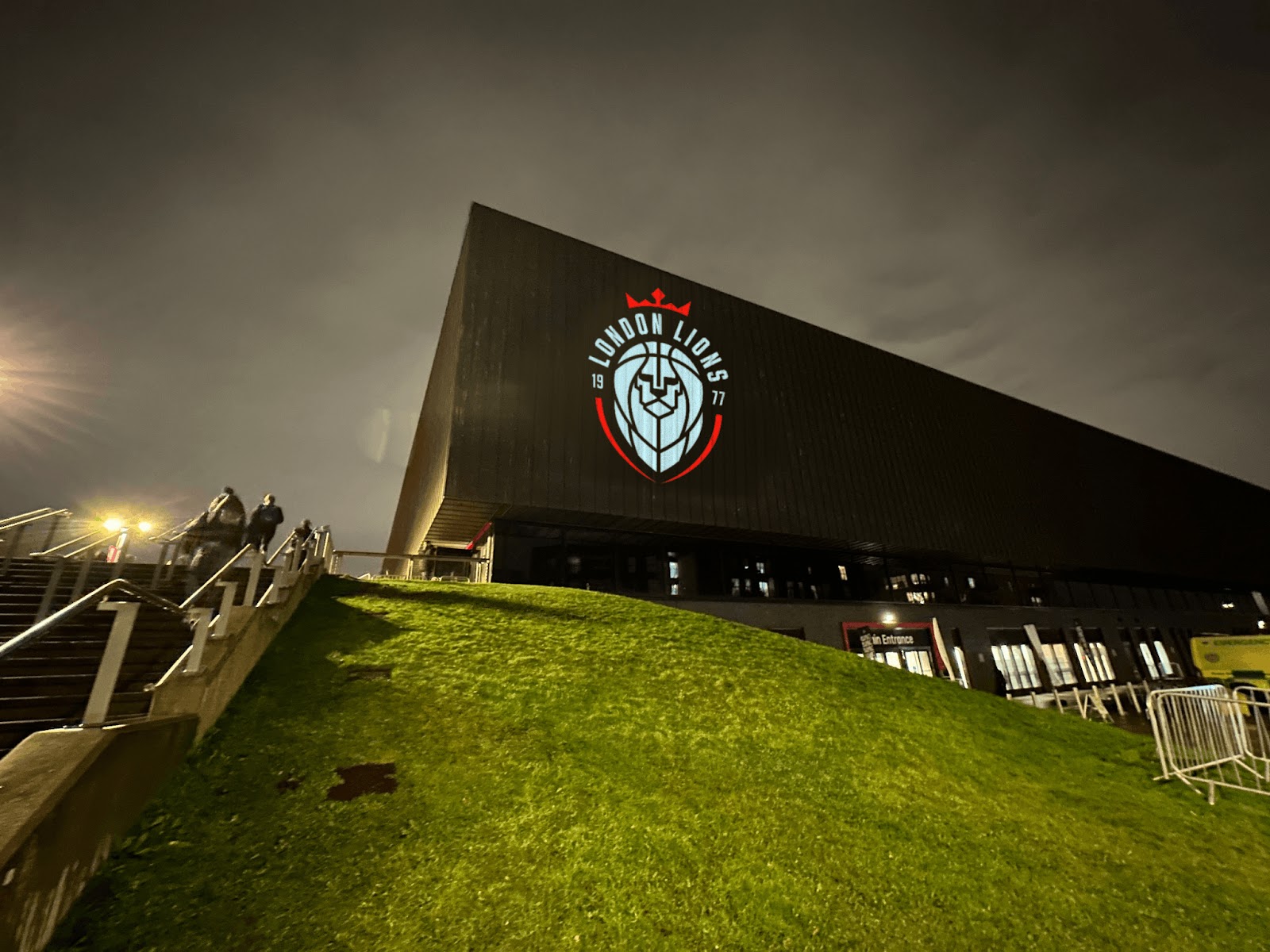 The Copper Box Arena during a London Lions game night