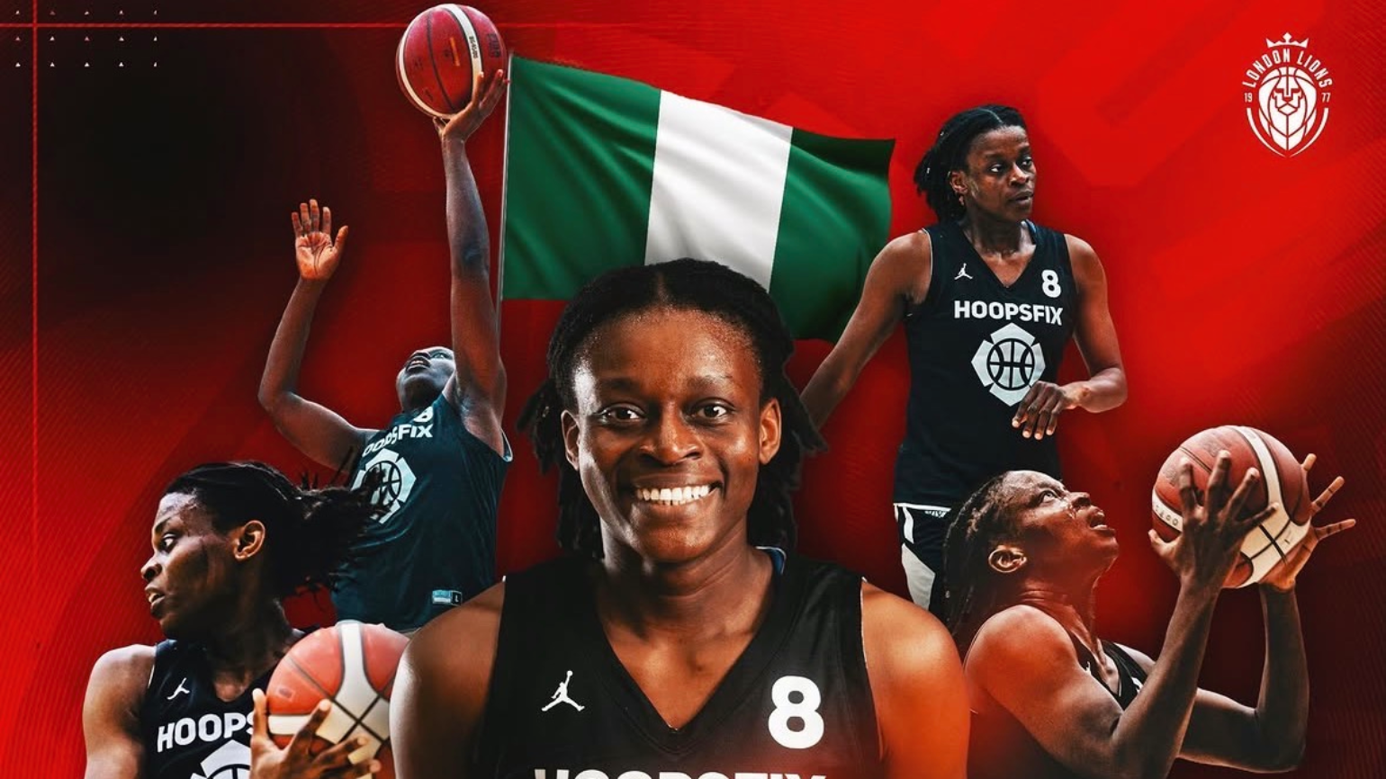 LONDON LIONS SIGN VERONICA IWEANYA