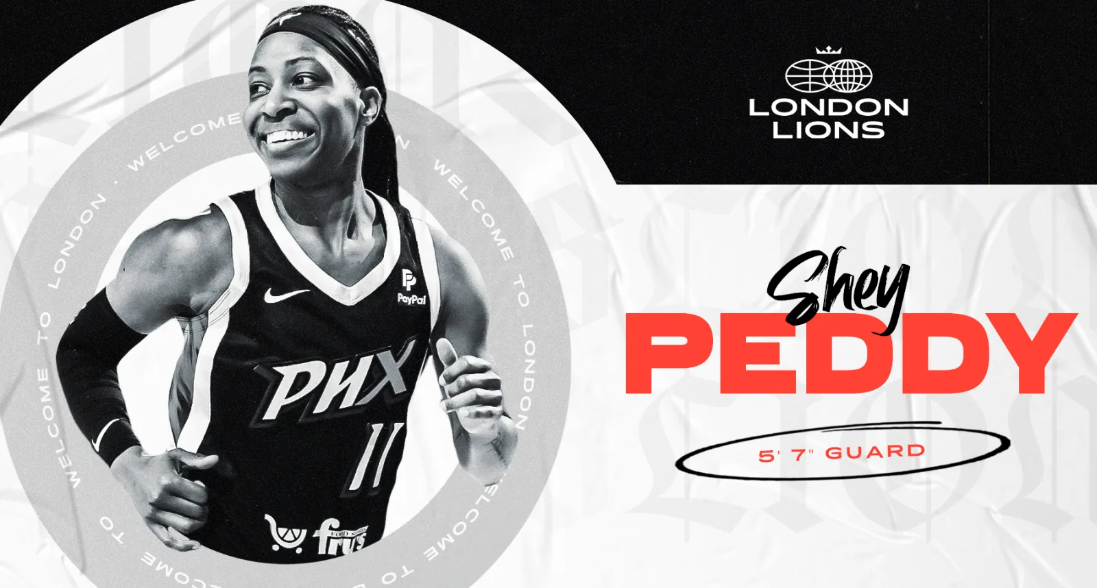 WNBA Point Guard Shey Peddy joins the London Lions