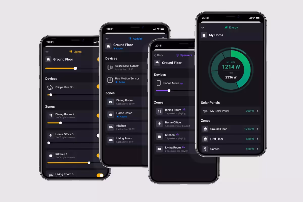 Homey's app får lite uppdateringar