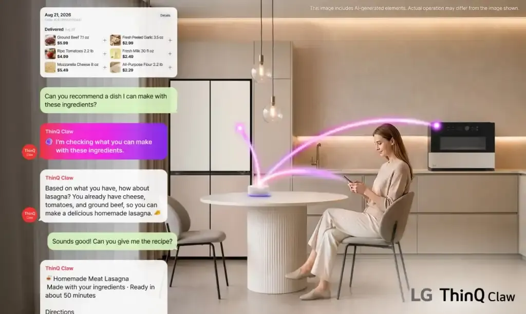 LG ger ThinQ en AI agent i textchatt