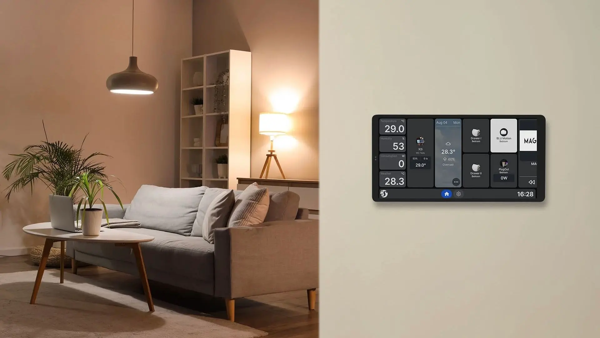Shelly ger Wall Display dubbel Matter-roll i firmware 2.8.0