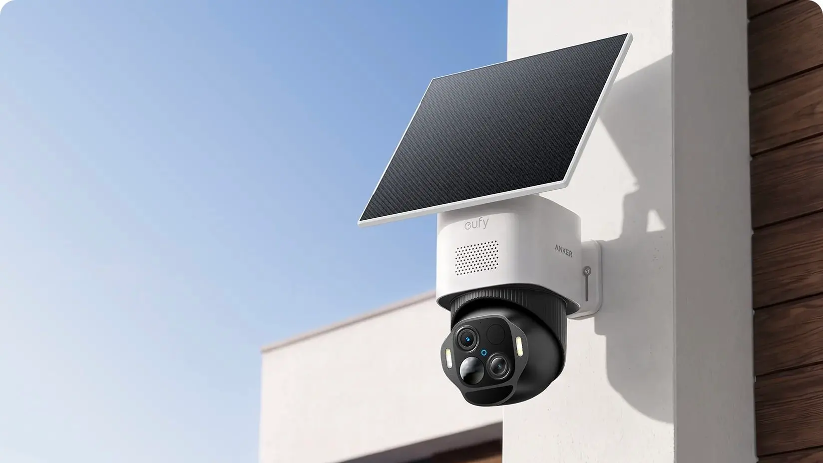 Eufy SoloCam E50 lanserad med dubbla 4K-linser, pan/tilt och solpanel