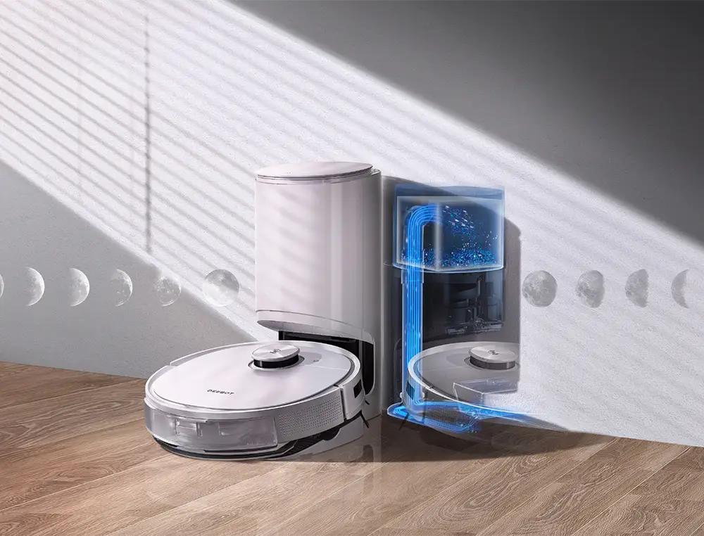 Ecovacs Deebot T9+ – robotdammsugare med dockningsstation