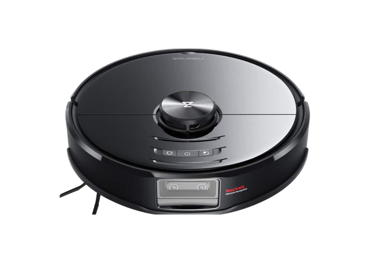 Roborock S6 MaxV – robotdammsugare mot vit bakgrund
