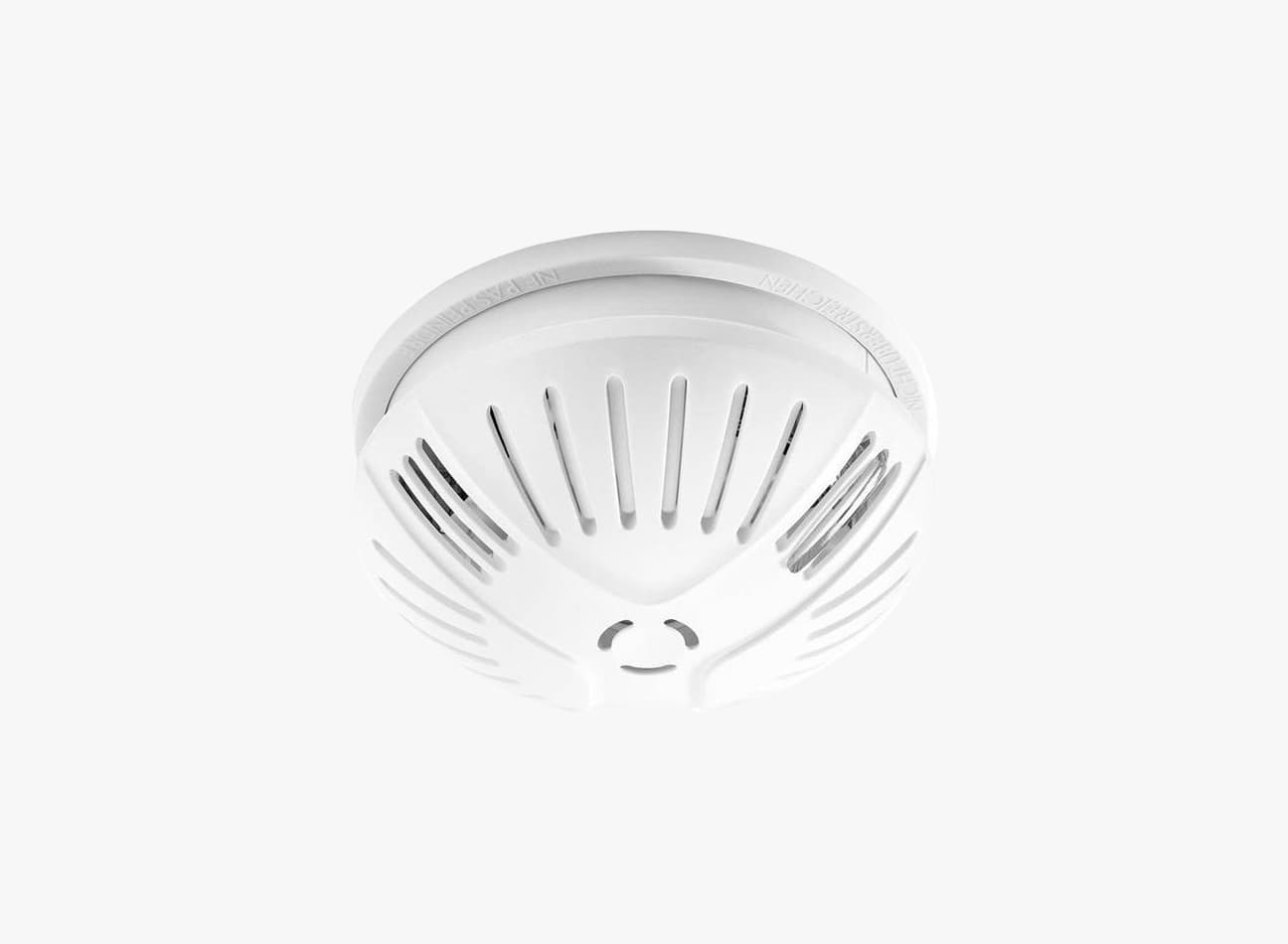 Popp Smoke Detector – smart brandvarnare mot vit bakgrund