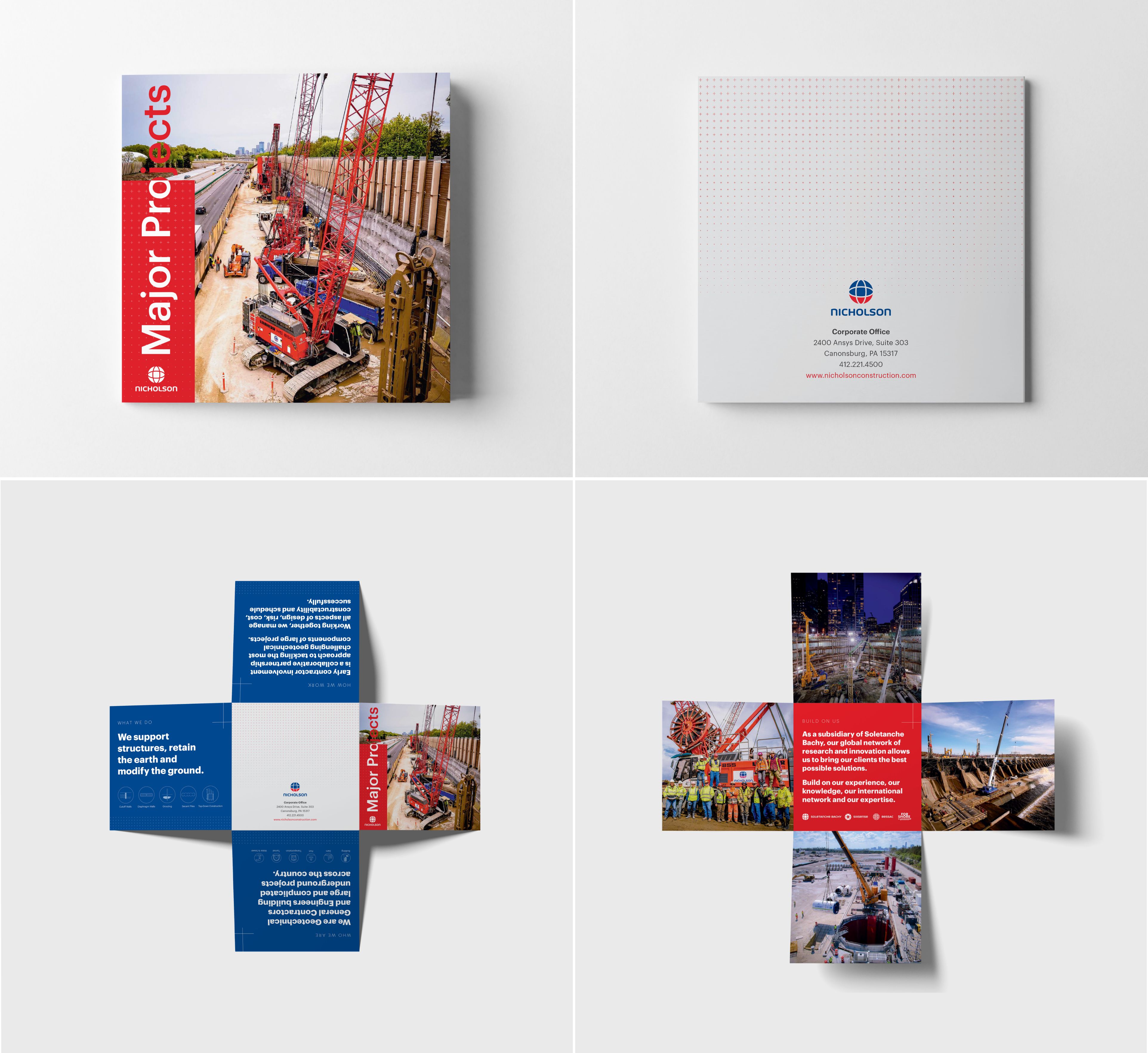 Cross-fold brochure for conferences