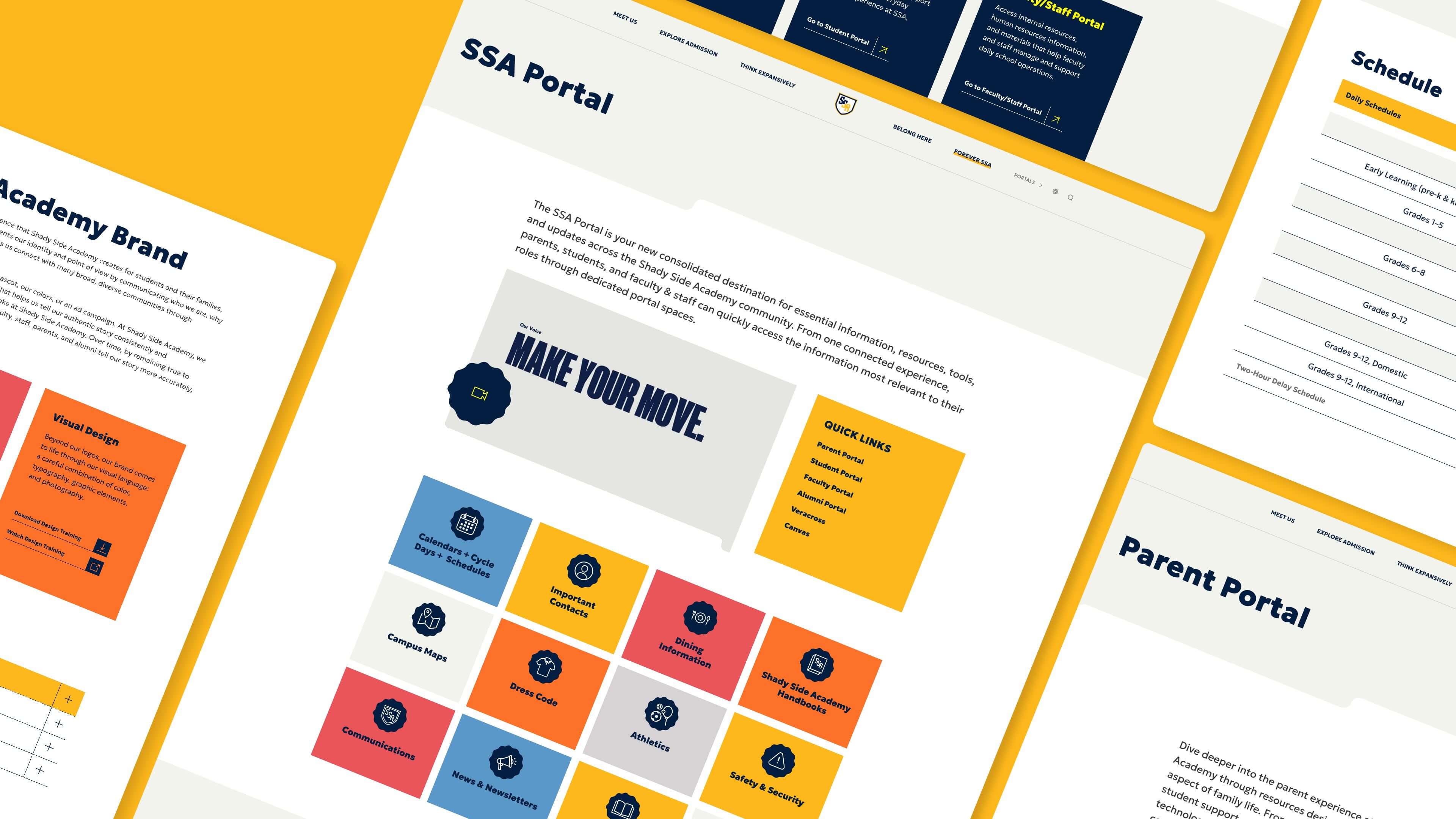 A web portal to help parents, students and faculty find what they need, when they need it.