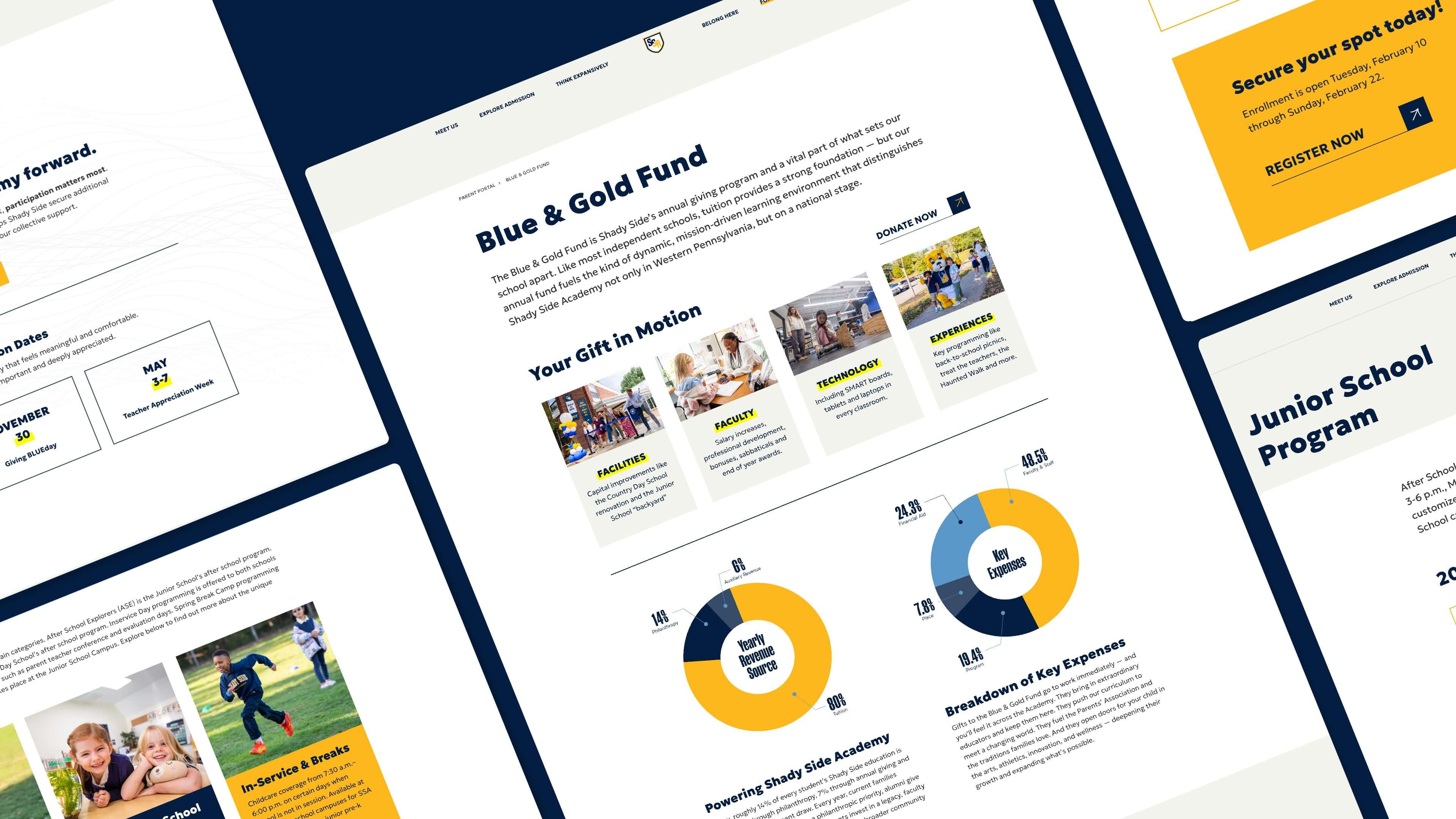 Web portal for private school