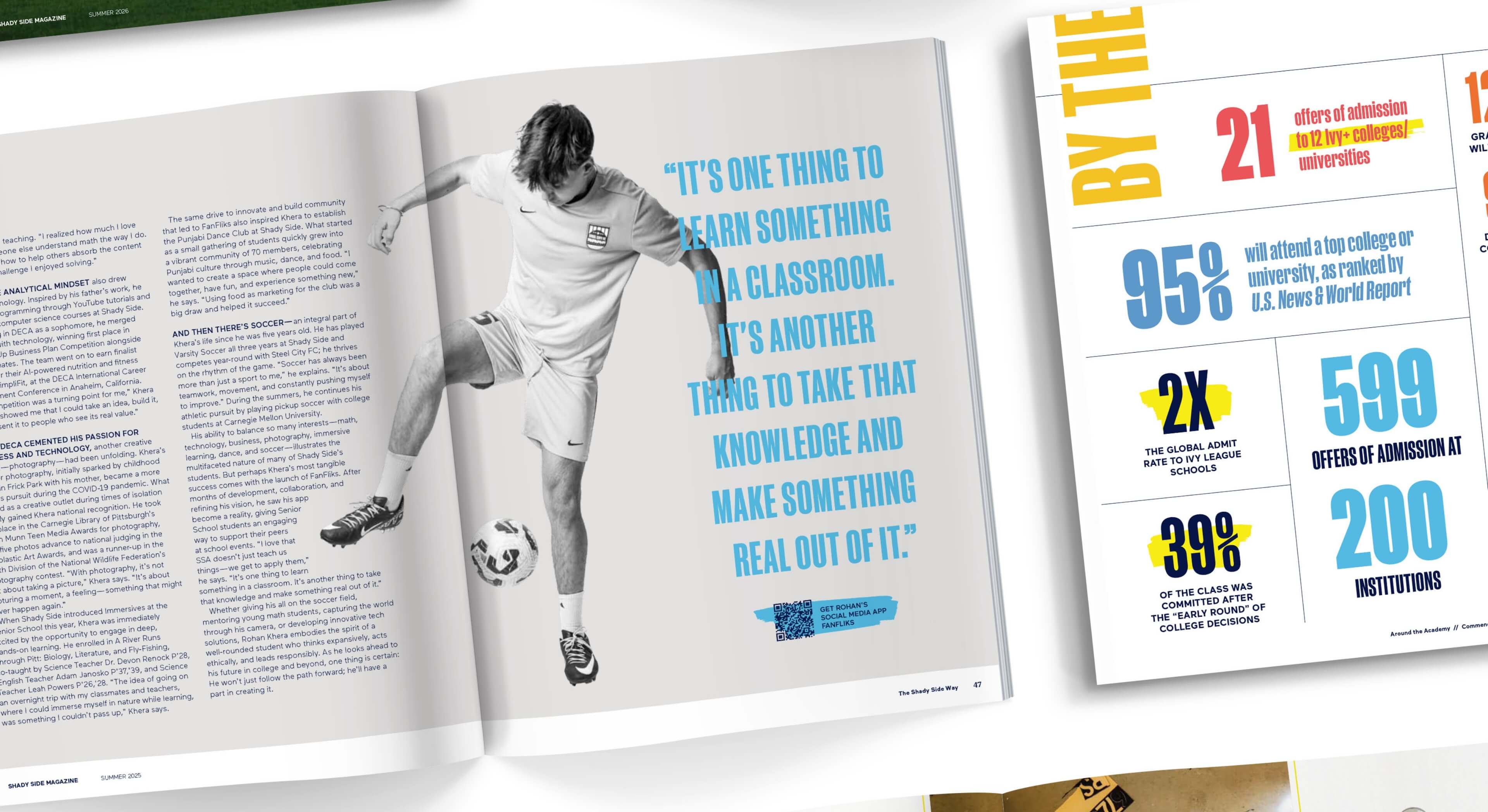 Shady Side Academy Magazine Spreads