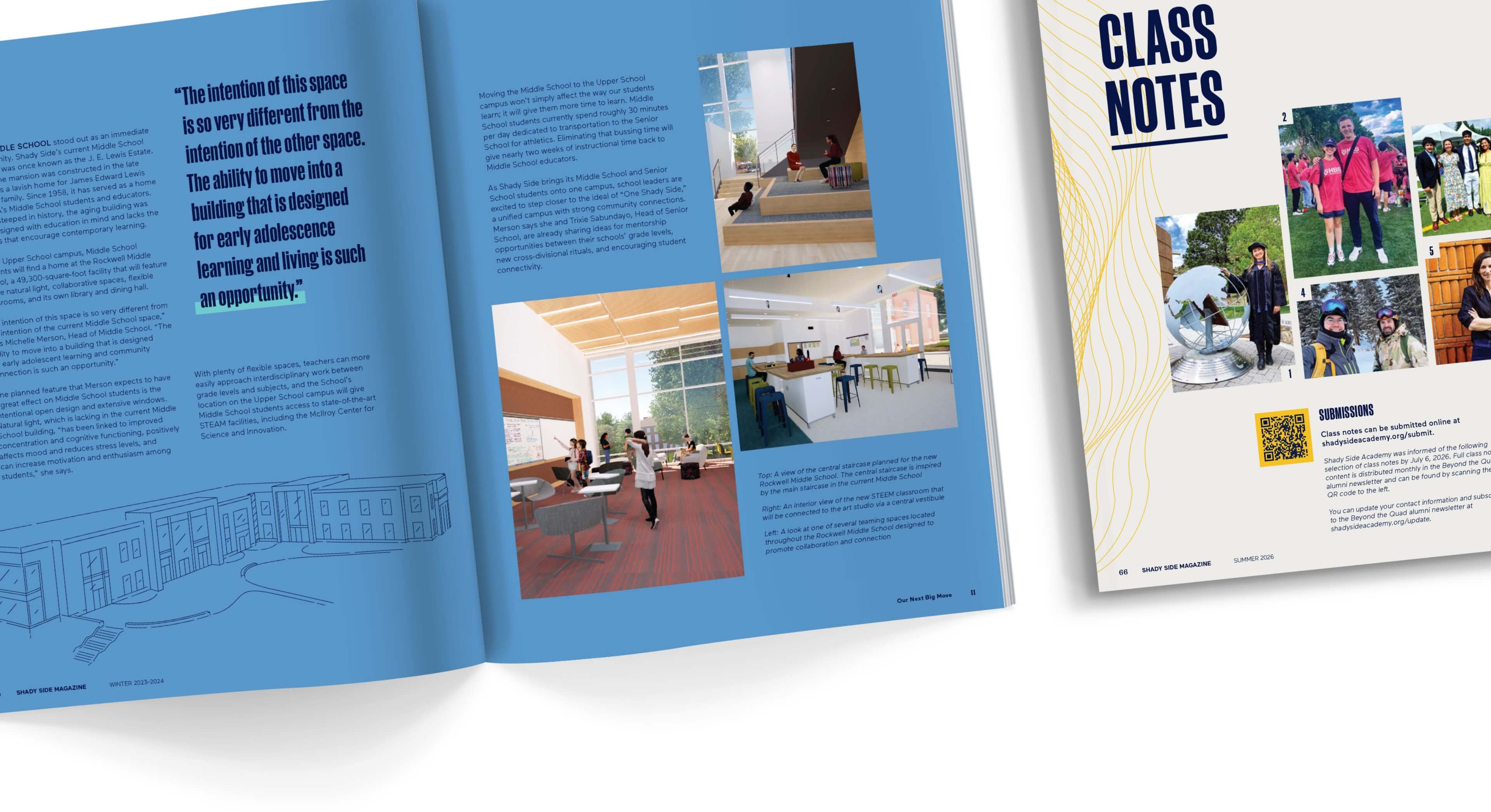 Shady Side Academy Magazine Spreads