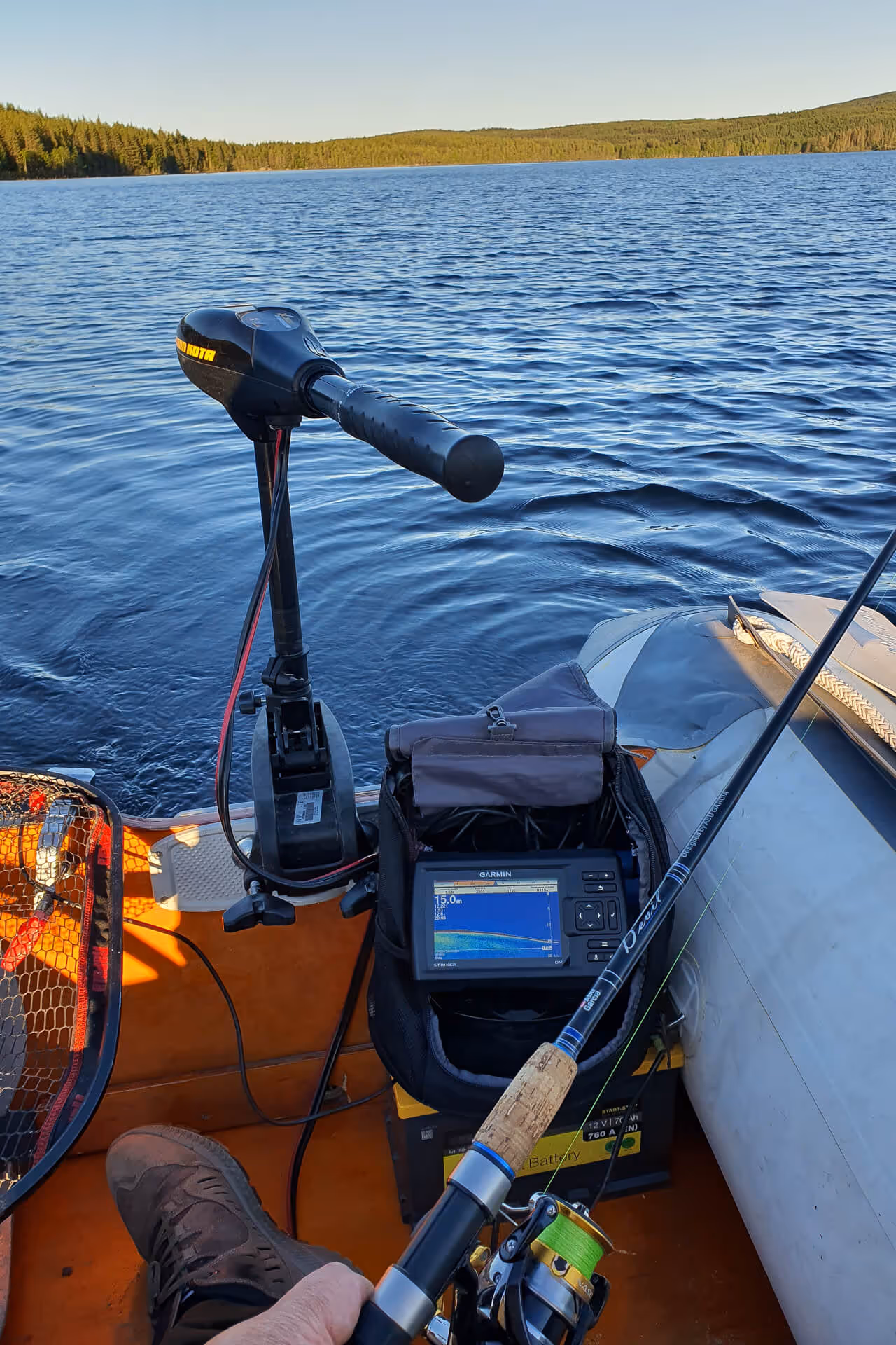 Lapla Fishing Storuman rubber boat with motor