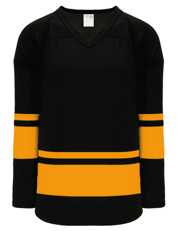 BLACK / GOLD DOUBLE STRIPE