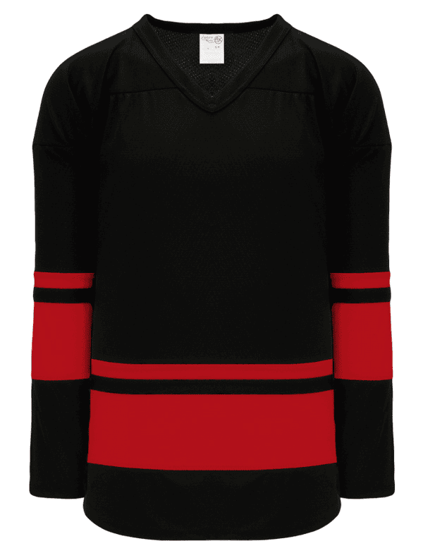 BLACK / RED DOUBLE STRIPE