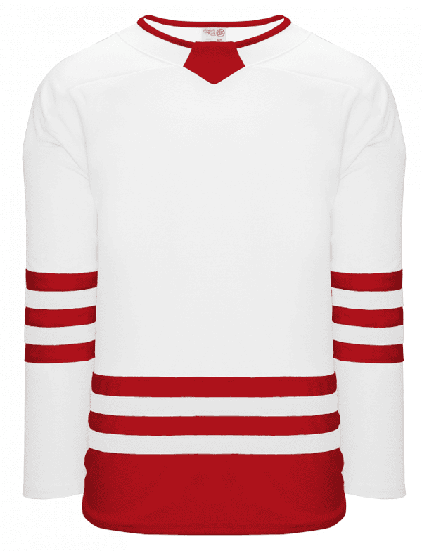 WHITE / RED TRIPLE STRIPE