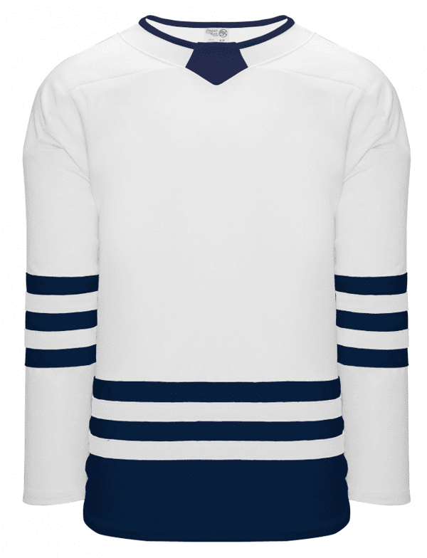 WHITE / NAVY TRIPLE STRIPE