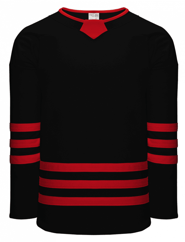 BLACK / RED TRIPLE STRIPE