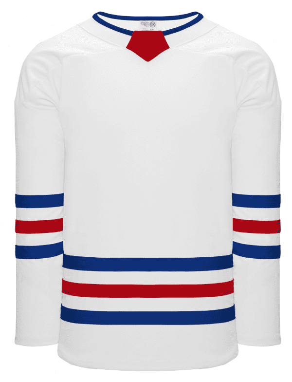 WHITE / ROYAL / RED TRIPLE STRIPE