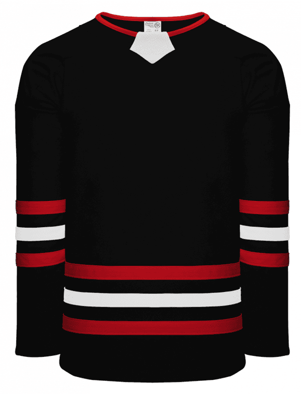 BLACK / RED / WHITE TRIPLE STRIPE