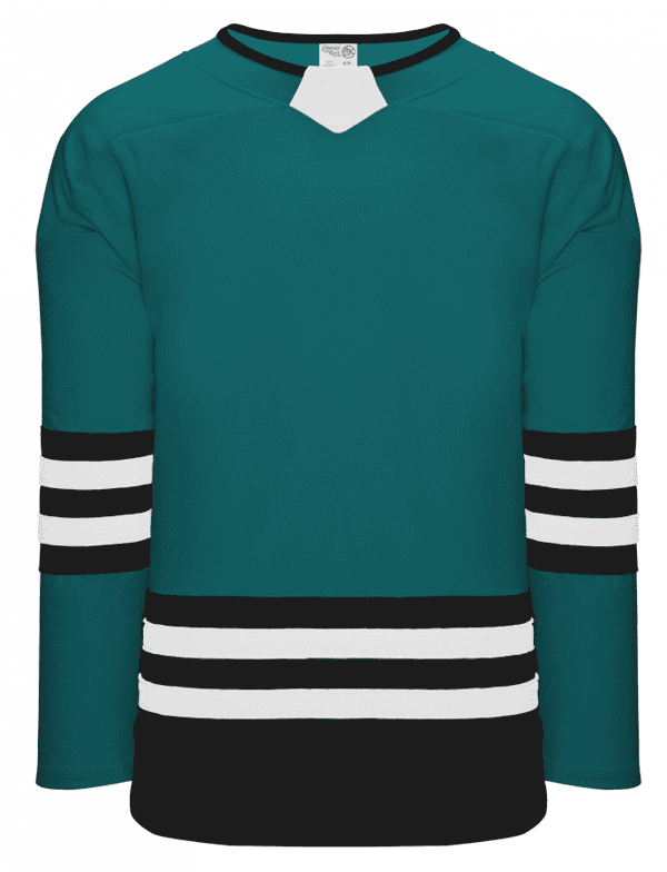TEAL / BLACK / WHITE TRIPLE STRIPE