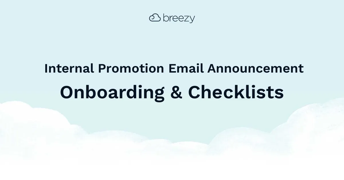 Internal Promotion Email Announcement will get your new hire up to speed on company policies and procedures, making it onboarding a breeze.