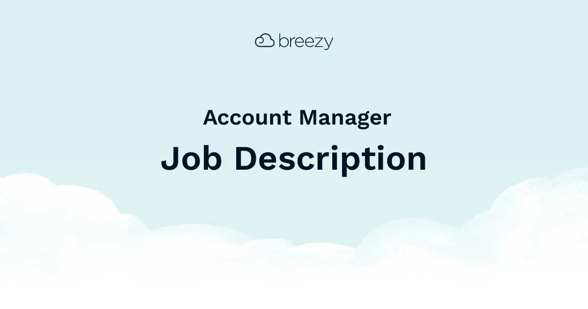 An Account Manager job description template to hire for your Sales department.