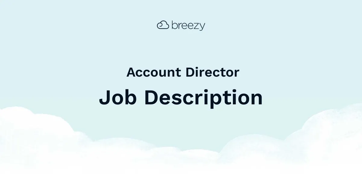 An Account Director job description template to hire for your Sales department.