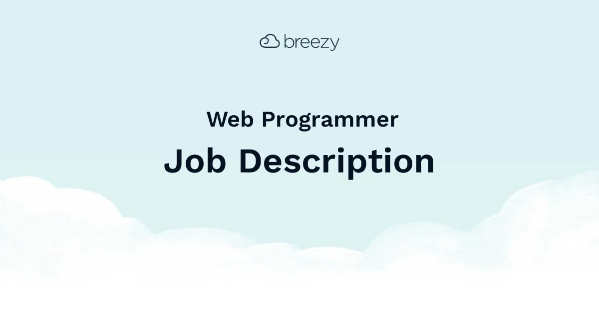 A Web Programmer job description template to hire for your Information Technology department.