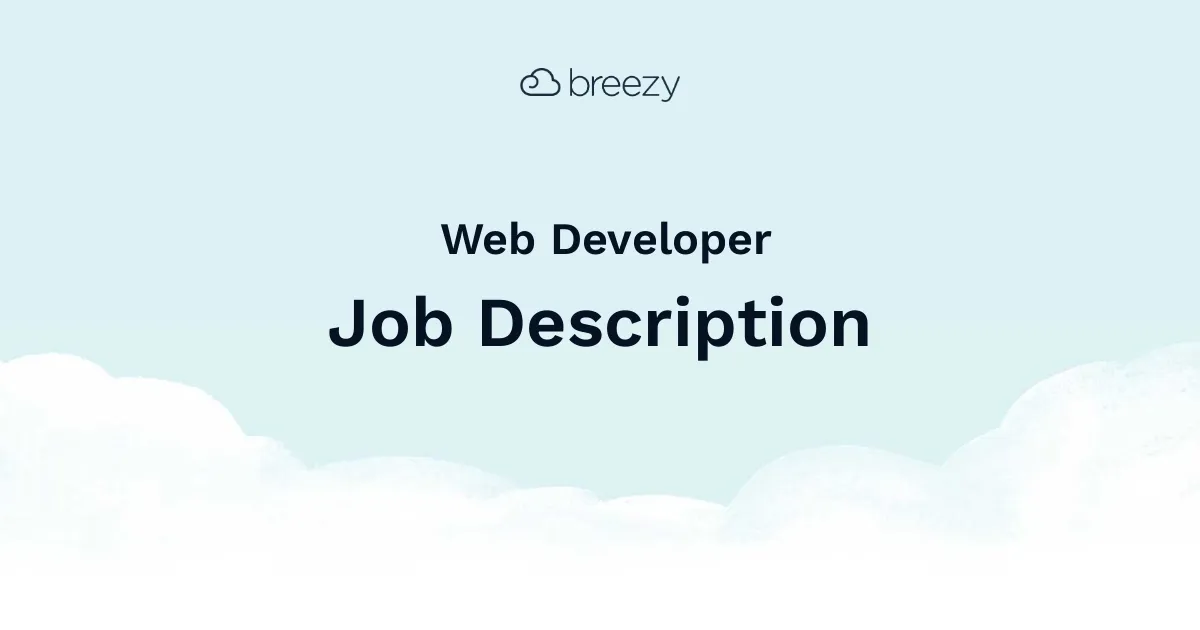 A Web Developer job description template to hire for your Information Technology department.