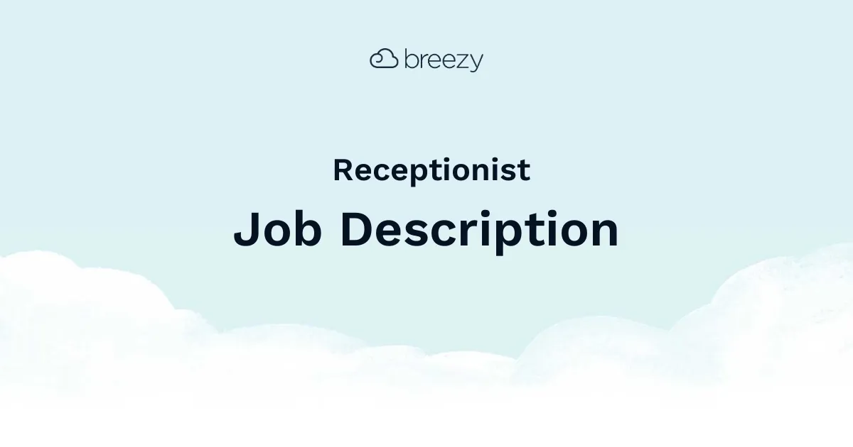Looking to hire a Receptionist for your company? Use Breezy HR’s job ad template to find your next marketing professional.