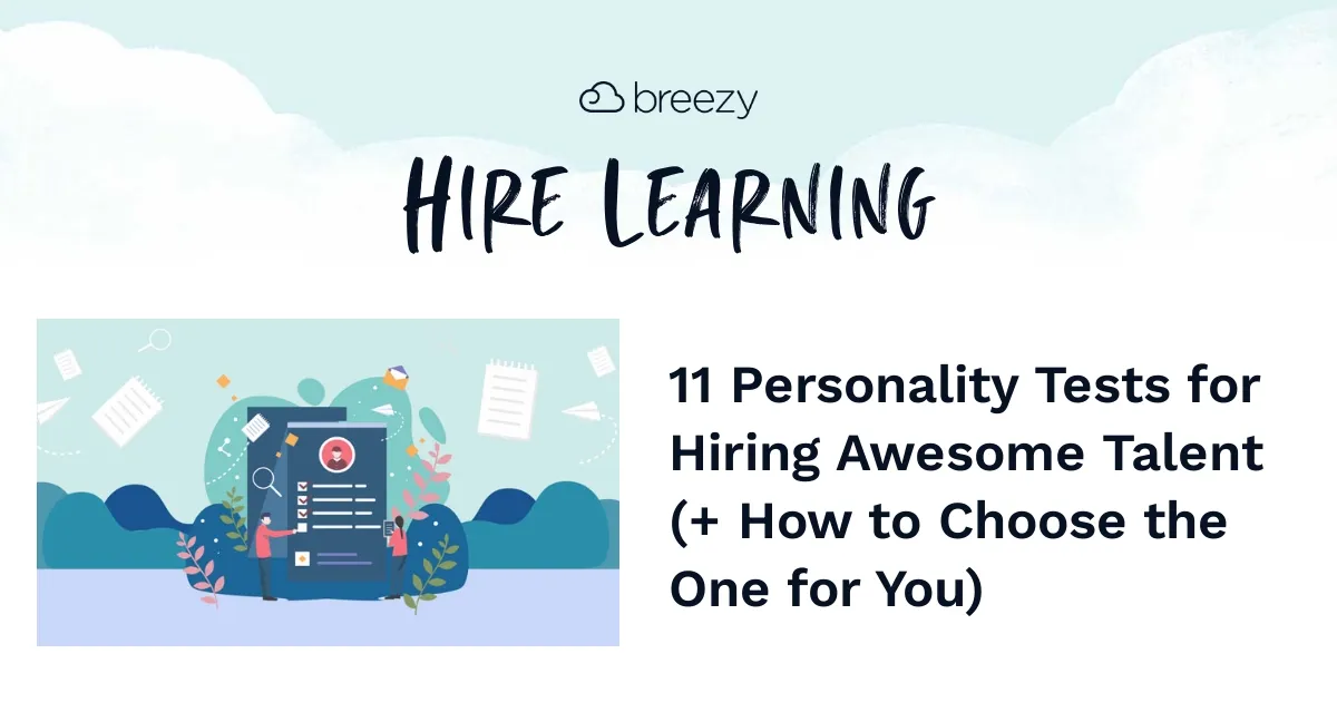 11 Personality Tests for Hiring Awesome Talent | Breezy HR