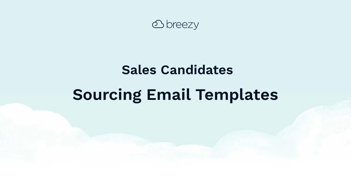 Sales Candidates Email Template makes it easy to keep your candidates engaged throughout every stage in the hiring process.