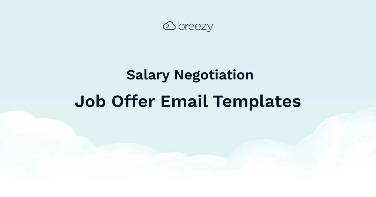 Salary Negotiation Email Template makes it easy to keep your candidates engaged throughout every stage in the hiring process.