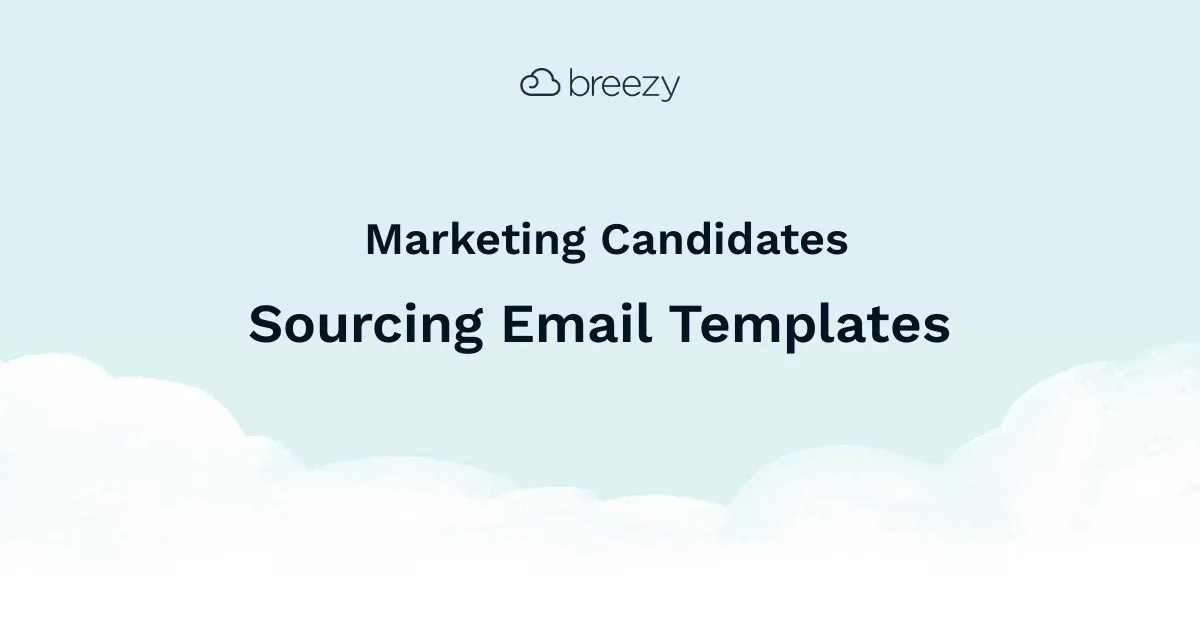 Marketing Candidates Email Template makes it easy to keep your candidates engaged throughout every stage in the hiring process.