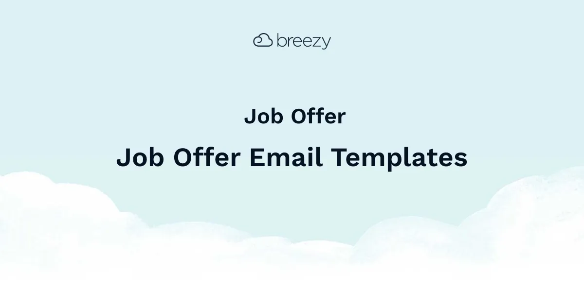 Job Offer Email Template makes it easy to keep your candidates engaged throughout every stage in the hiring process.