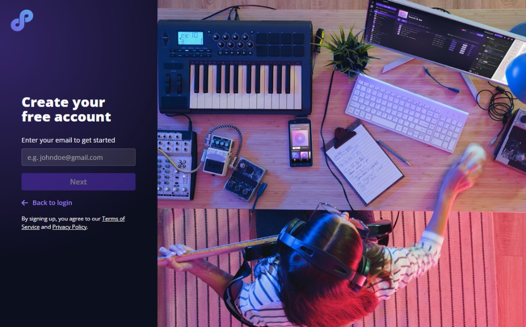 Creating a free Sound Credit account