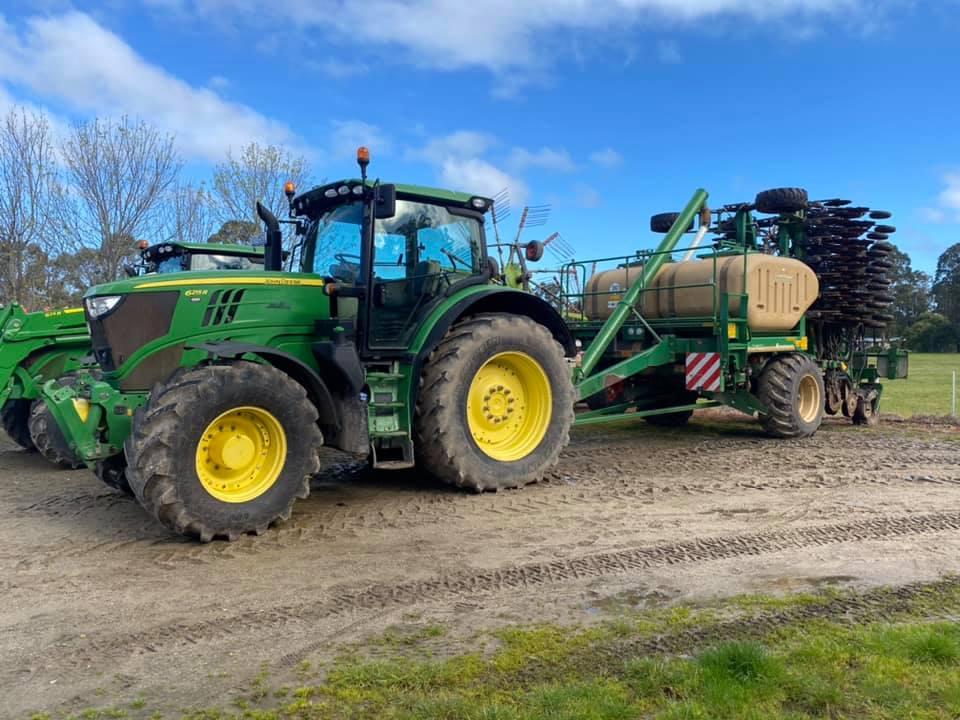 tractor with drill