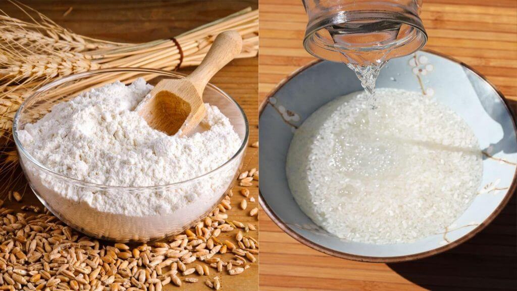 công thức mặt nạ từ bột mỳ giúp trắng da