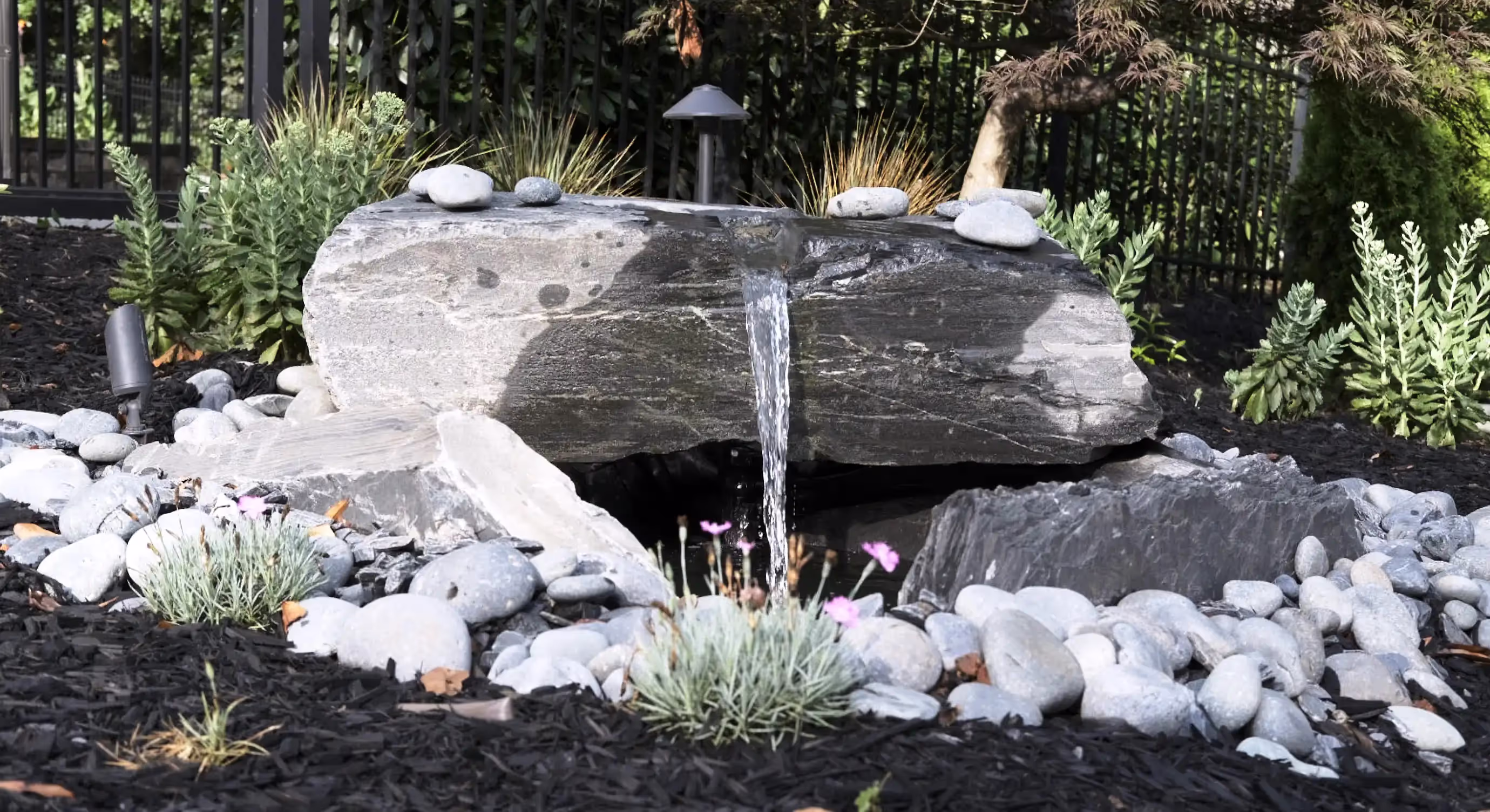 picture of a pondless waterfall