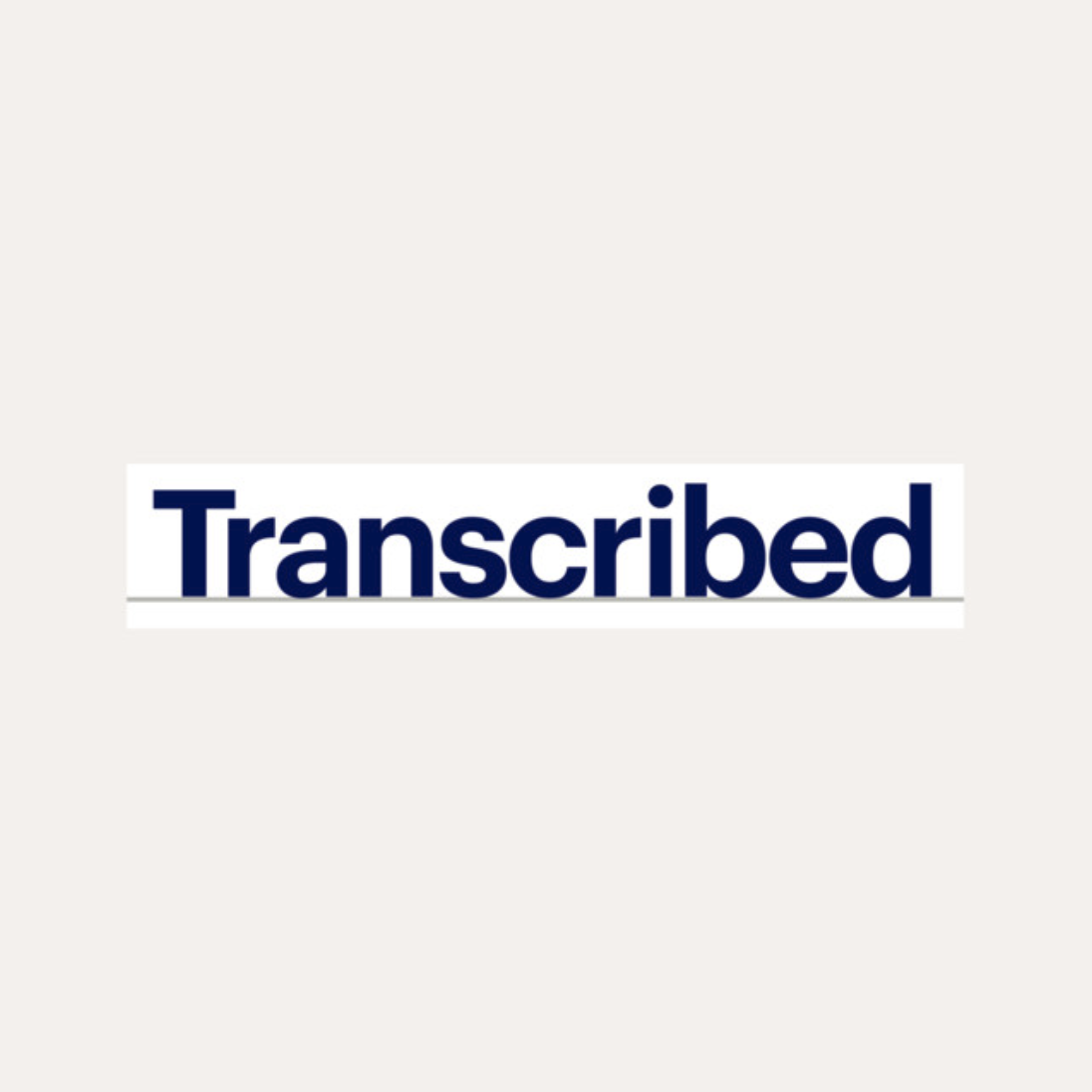 Transcribed podcast cover