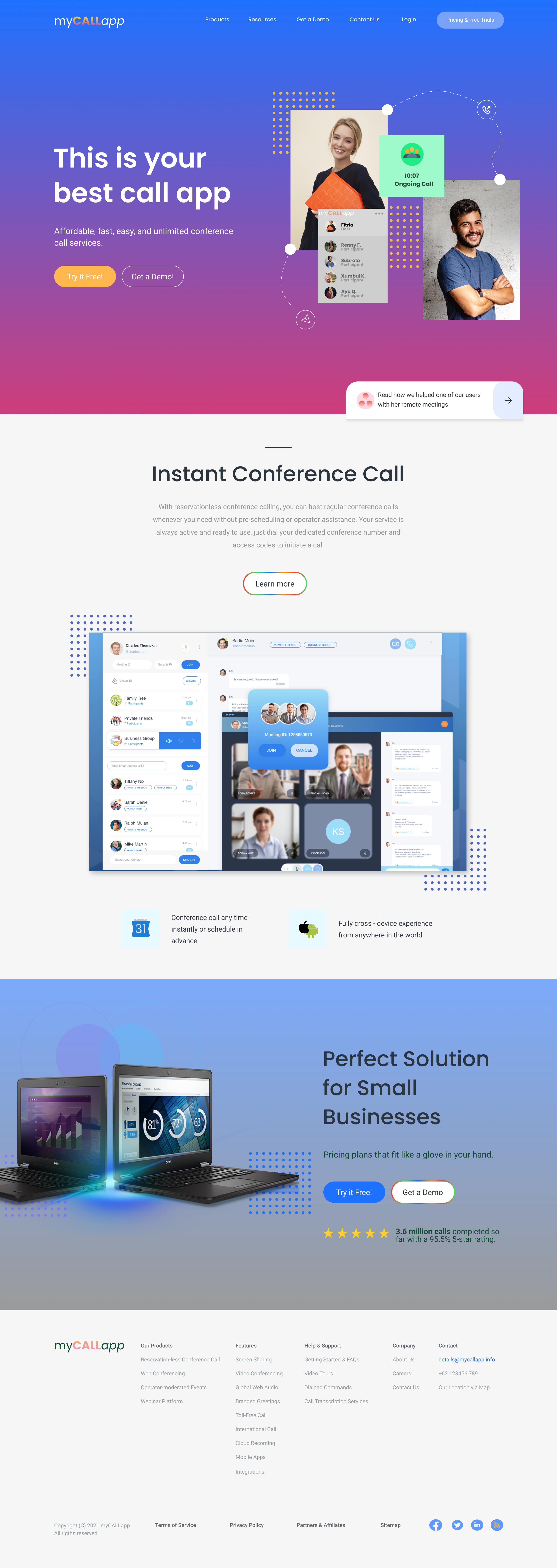 A screenshot of web page