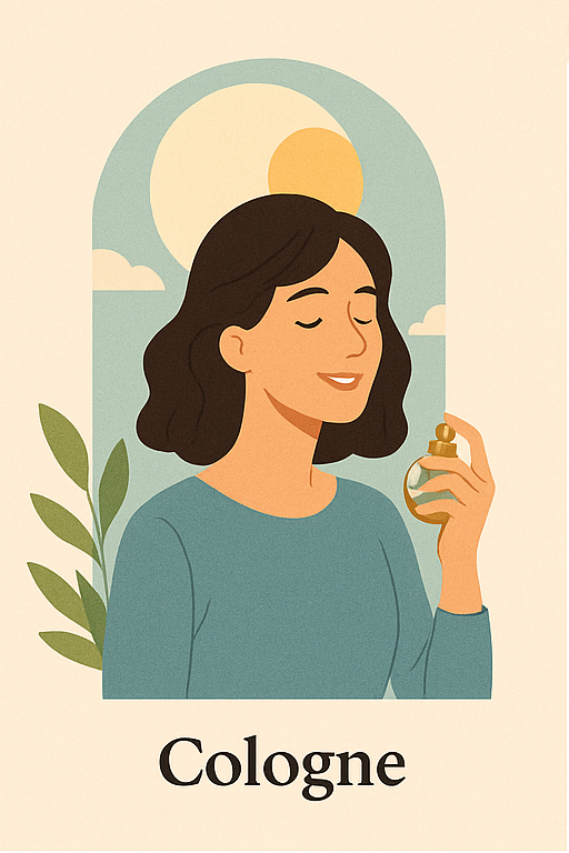 a women with a Cologne fragrance