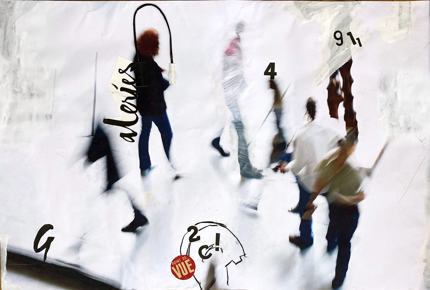 CROWDS III Collage/Digitaldruck auf Fine Art Papier 75 x 50 cm