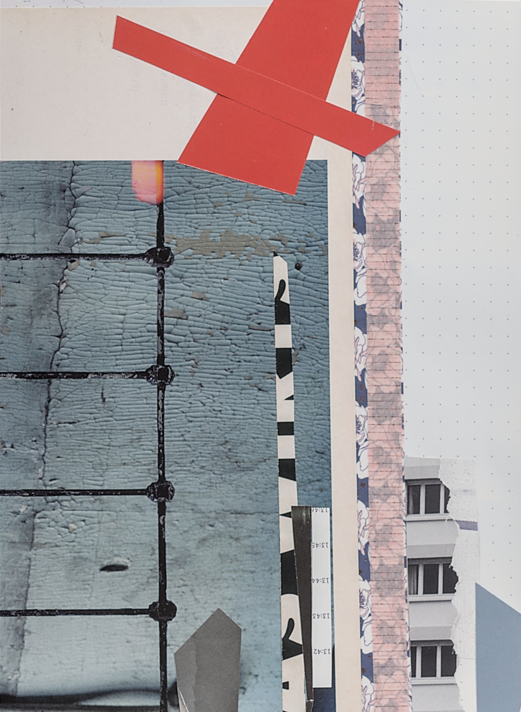 "Ozeanien", Collage, 20,7 x 15,4cm, 2024