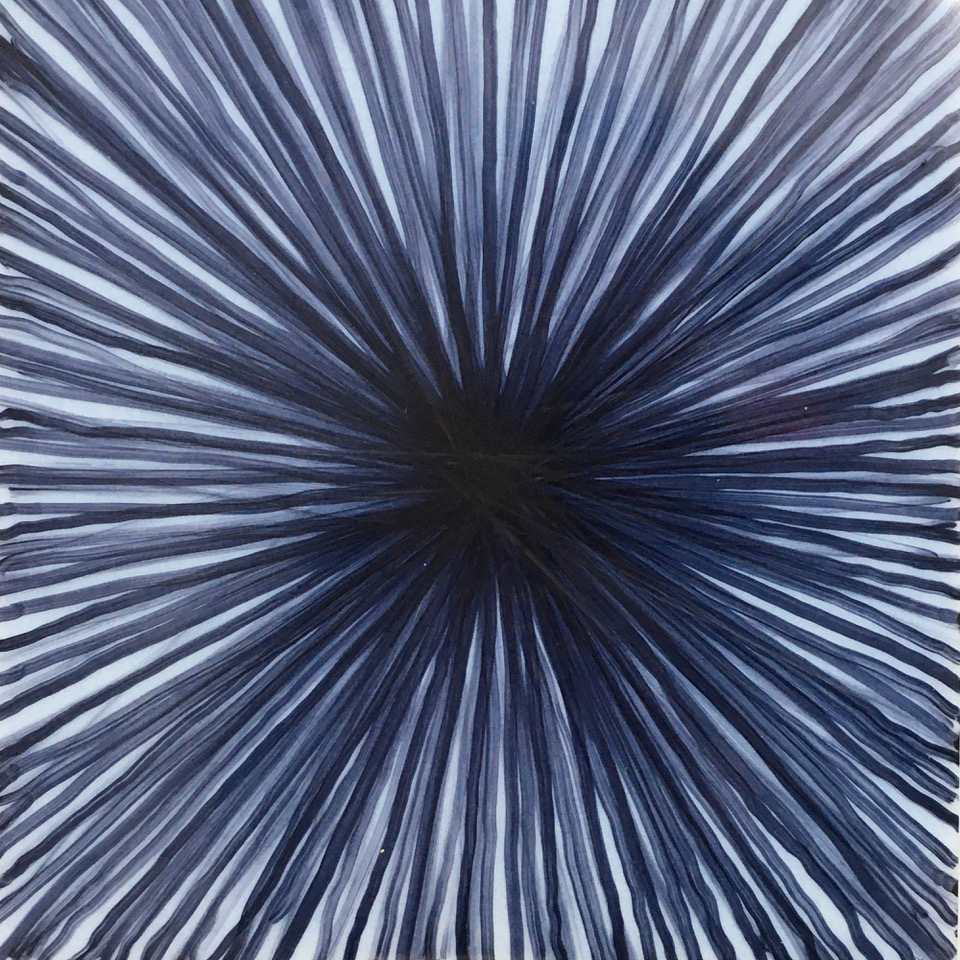 2022, Mischtechnik auf Karton 19 cm x 20 cm