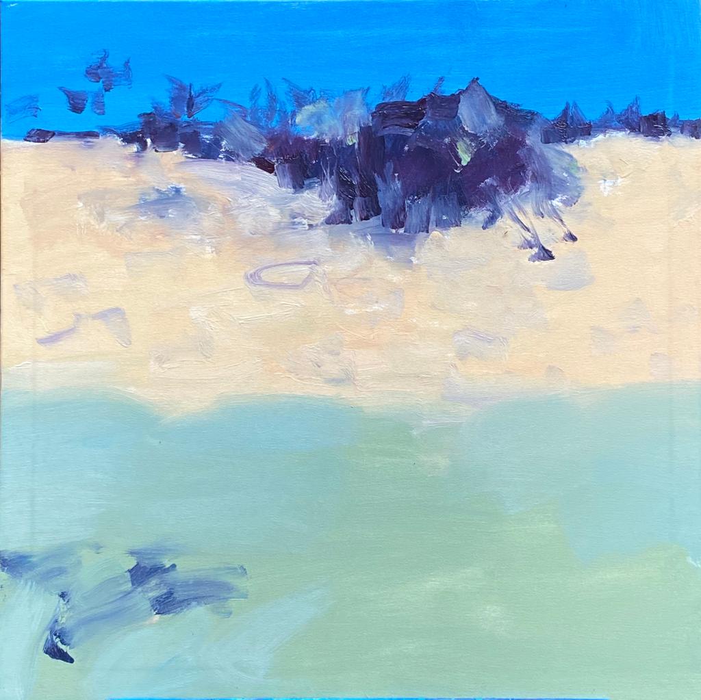 Zum Strand, Öl auf Leinwand, 60 x 60 cm, 2020